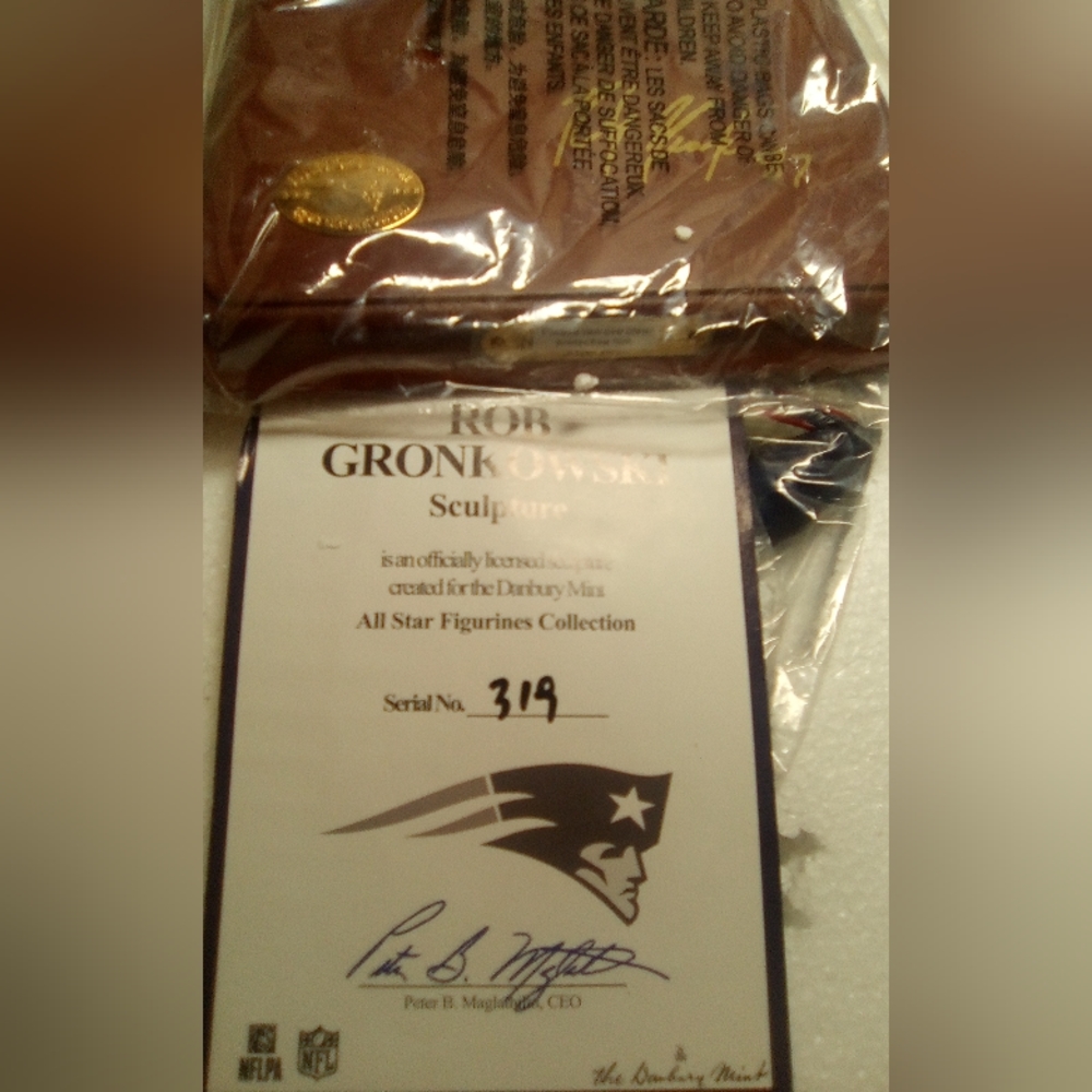 Gronk limited edition#319 Danbury mint sculpture